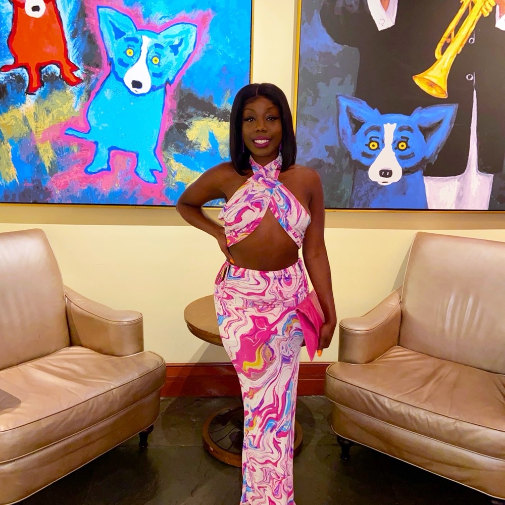 Sexy Two Piece Set.Size Medium.